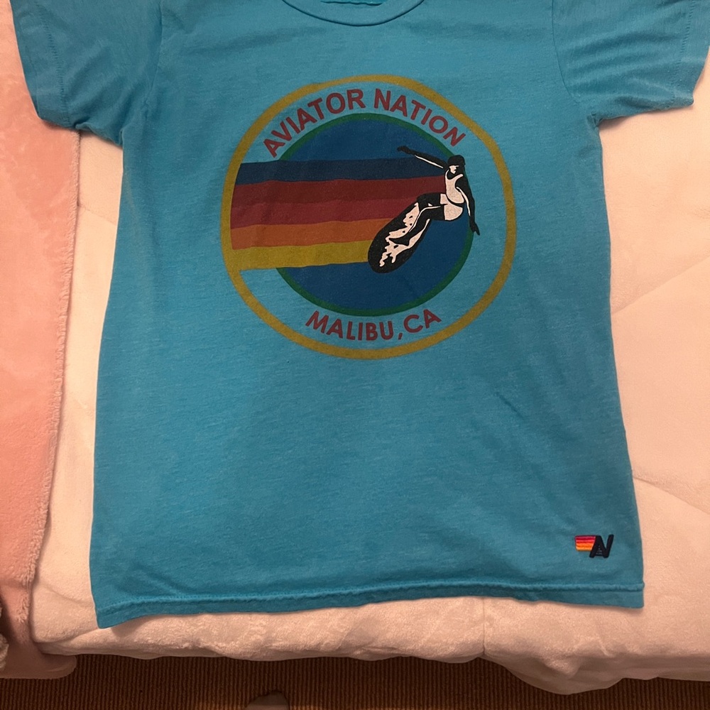 Aviator Nation Kids Blue Graphic T-Shirt